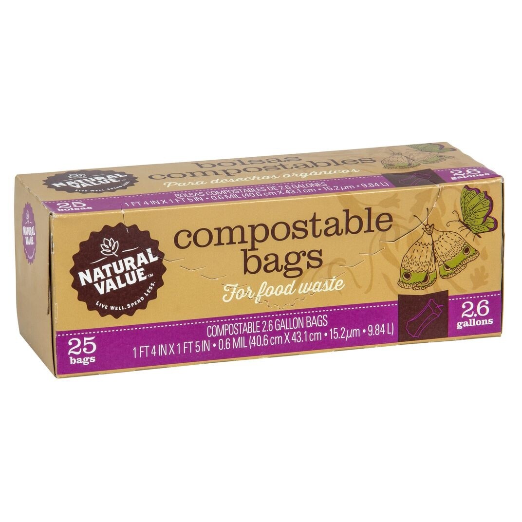 compostable food waste bags 2.6 gallon