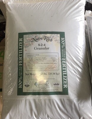 8-2-4 Nutri-Rich fertilizer - Organic