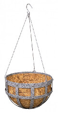 14" hanging basket flat iron