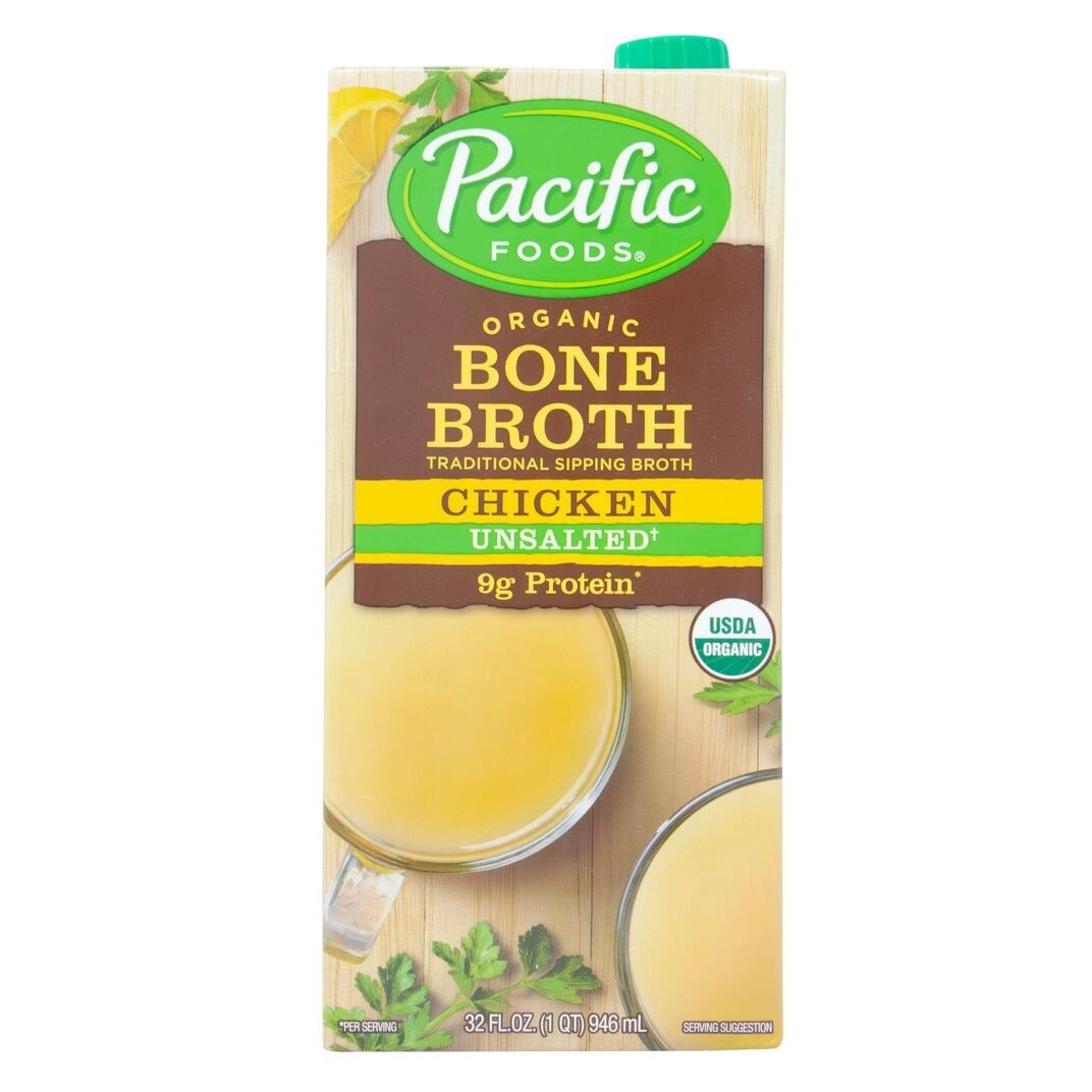 Bone Broth Unsalted Chicken Garlic Shiitake - Organic