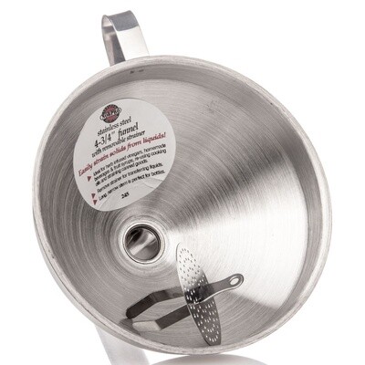 Stainless Steel Funnel with Strainer Insert