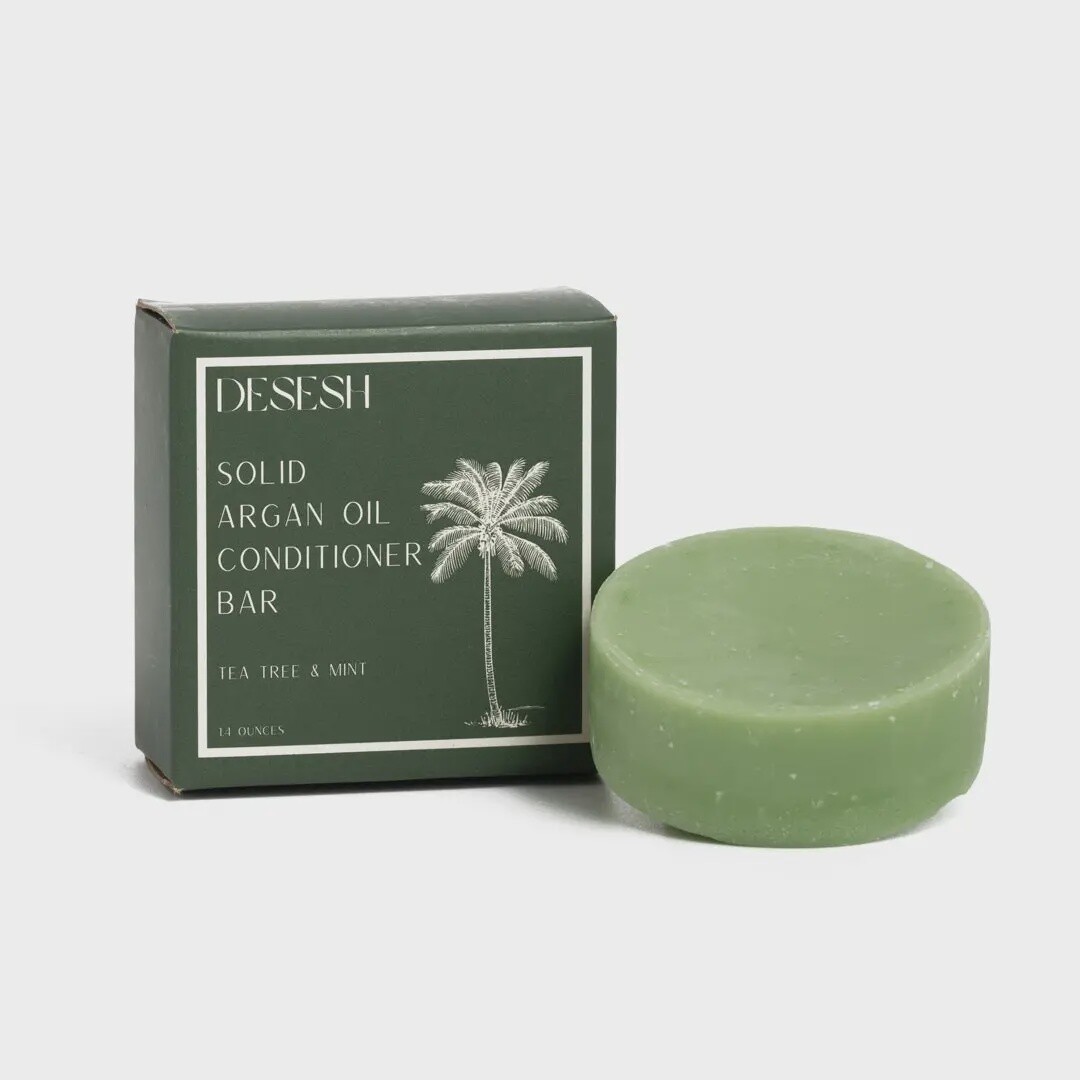 Solid Argan Oil Conditioner Bar Tea Tree &amp; Mint