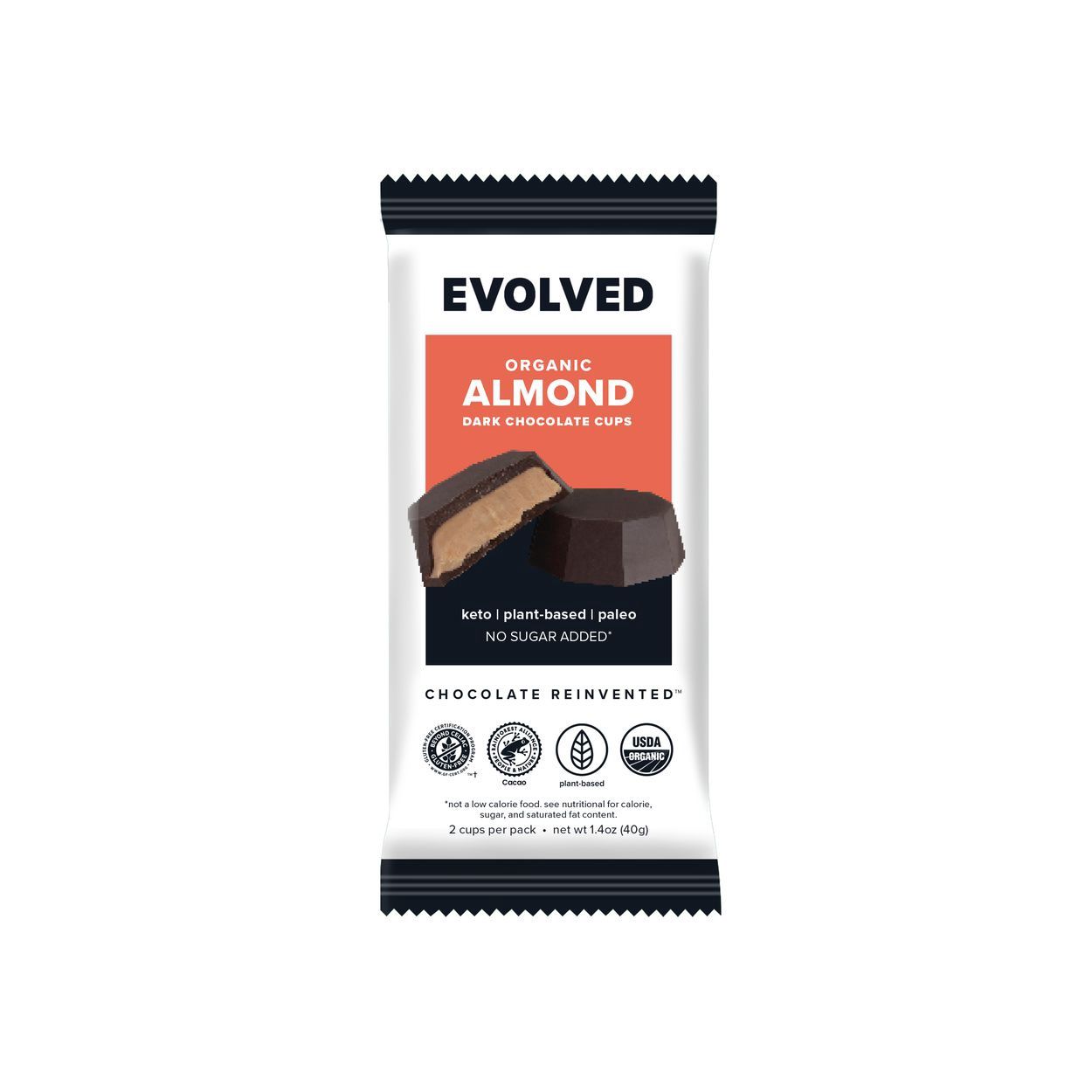 Chocolate Almond Cups- Organic Dairy Free