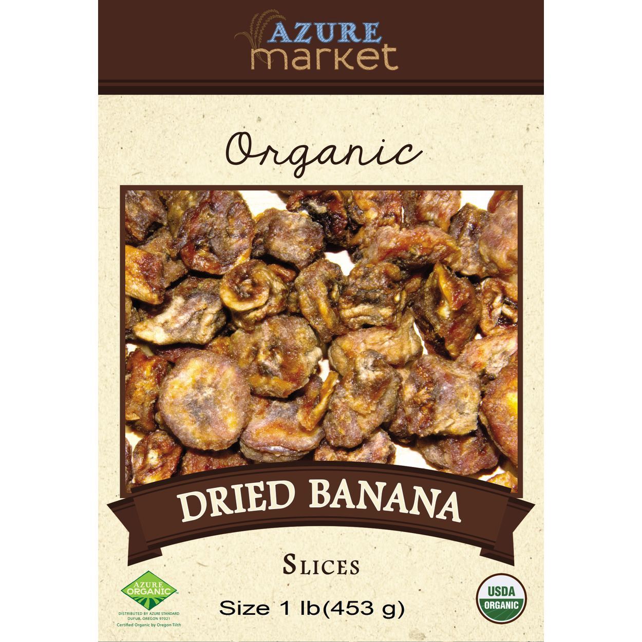 Banana Slices, dry -no sugar- Organic