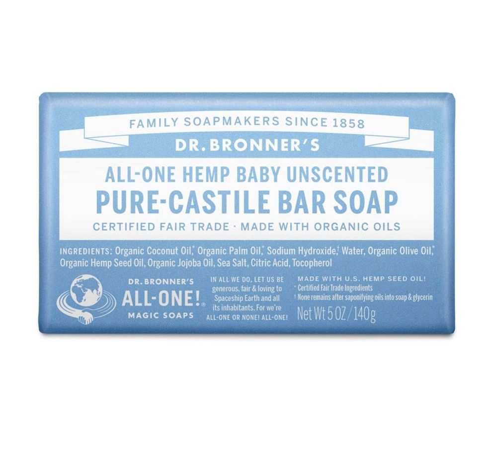 Dr Bronner's Hemp Baby Unscented Castile Bar Soap