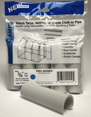snap clamps, row cover -  3/4 inch