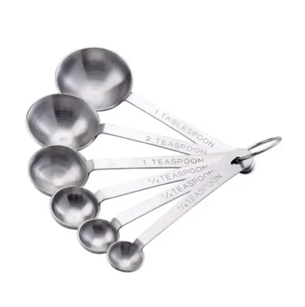 Measuring Spoon Set Stainless Steel 6 pc