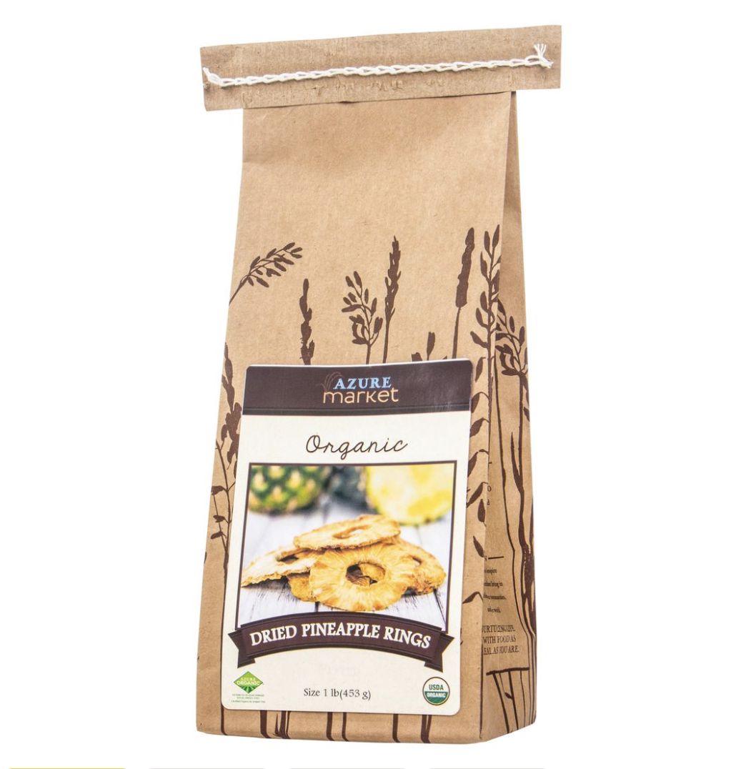 Pineapple Rings Dried - Organic 1 lb