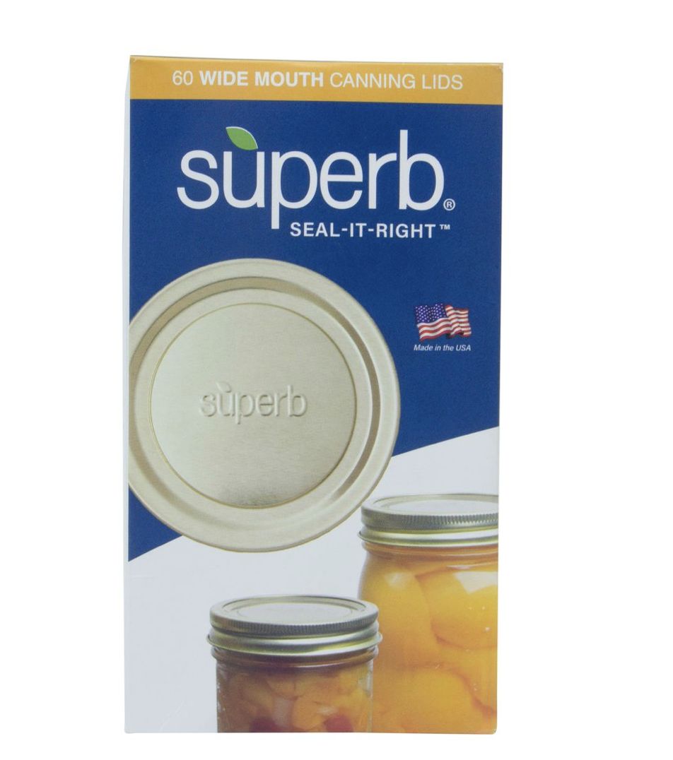 Superb 60 WIDE canning jar lids