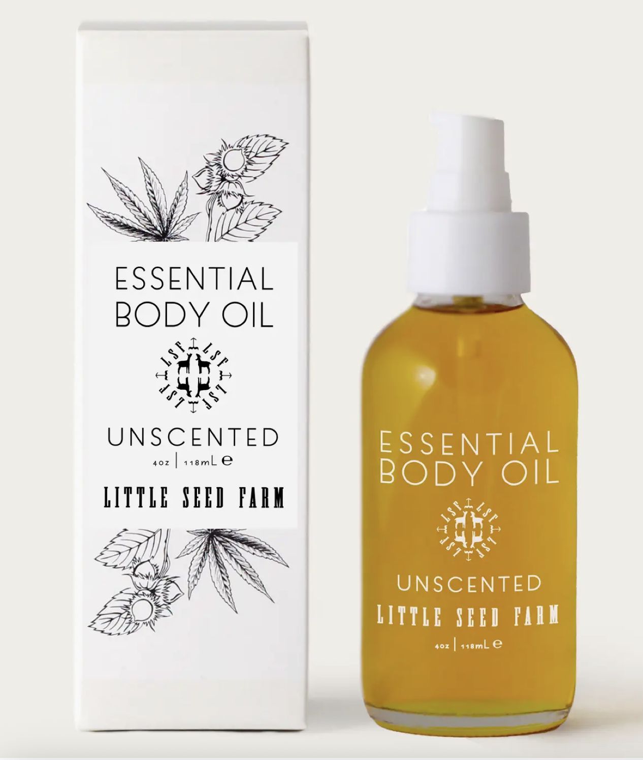 Essential Body Oil Unscented, Size: 1 oz