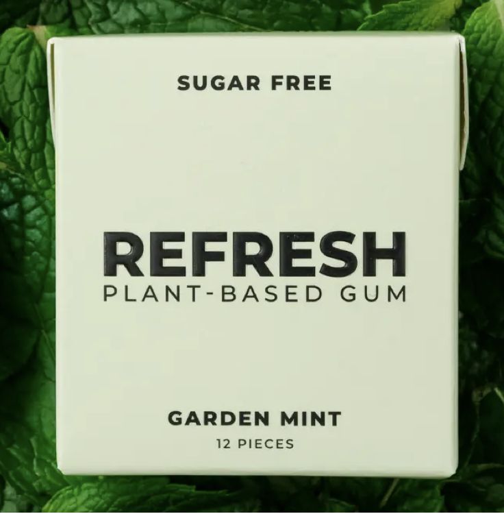 Refresh Garden Mint Plant Based Gum