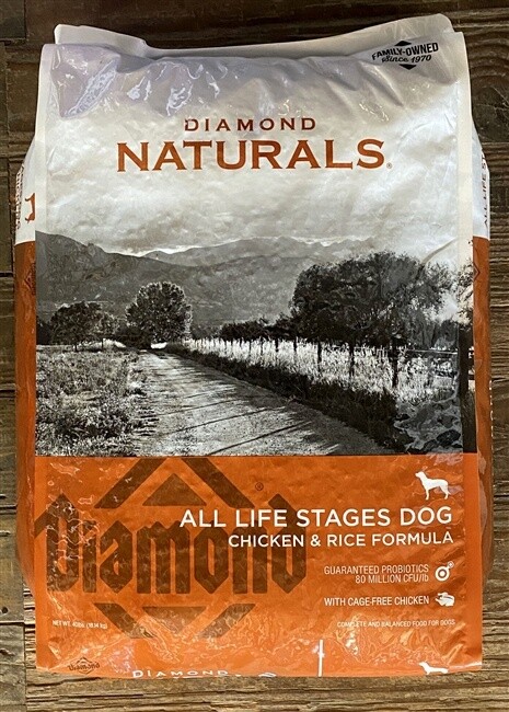 Chicken/Rice Adult/All Stages Diamond Dog Food 40 LB