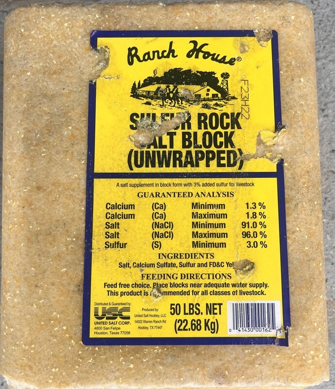 Sulfur Block-50 LB