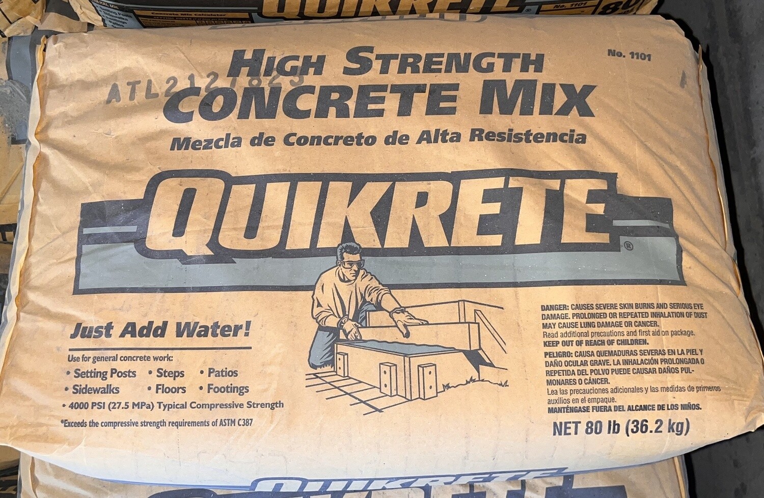 Quikrete Concrete 80lb Bag