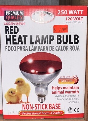 Heat Lamp Bulb RED