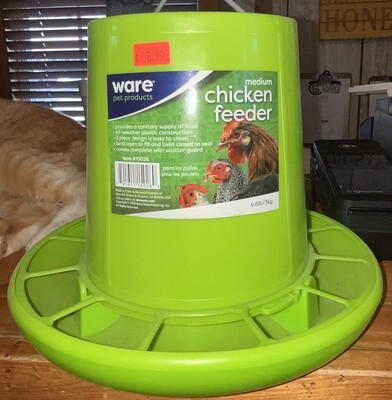 Feeder Plastic Green Poultry