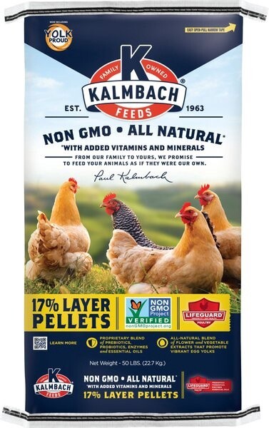 17% NON GMO All Natural Layer Pellet Kalmbach-50LB