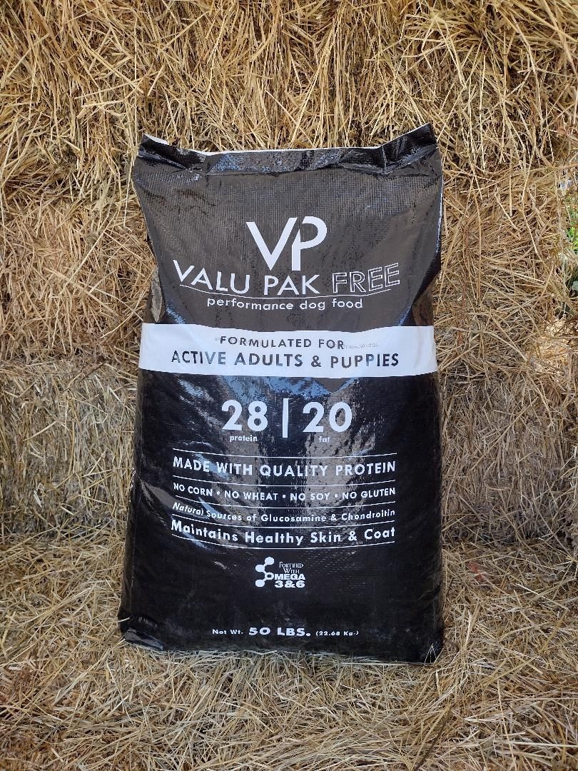 Black Val-U-Pak Dog Food-50 LB