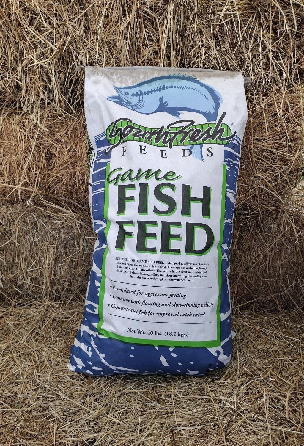 35% Sinking &amp; Floating Game Fish Food-50 LB