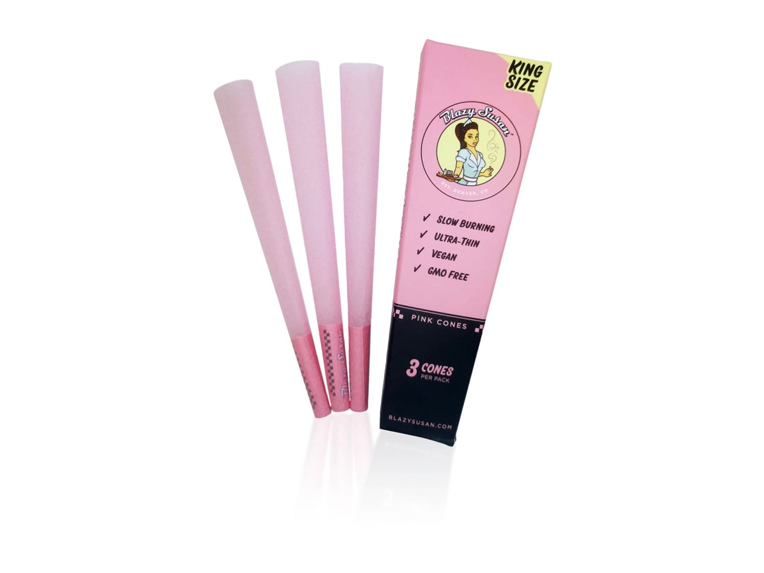 Blazy Susan King Size Pink Cones 3 Pack