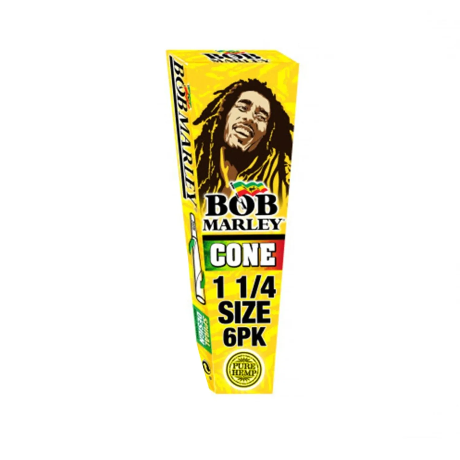 Bob Marley Cone 1 1/4&quot; 6 Pack