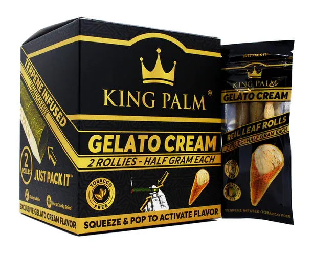 King Palm Mini Pre-Roll 2 Pack 0.5G - Gelato Cream