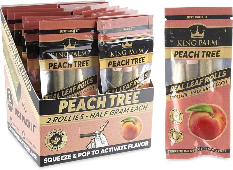 King Palm Pre Roll 2 Pack 0.5G - Peach Tree
