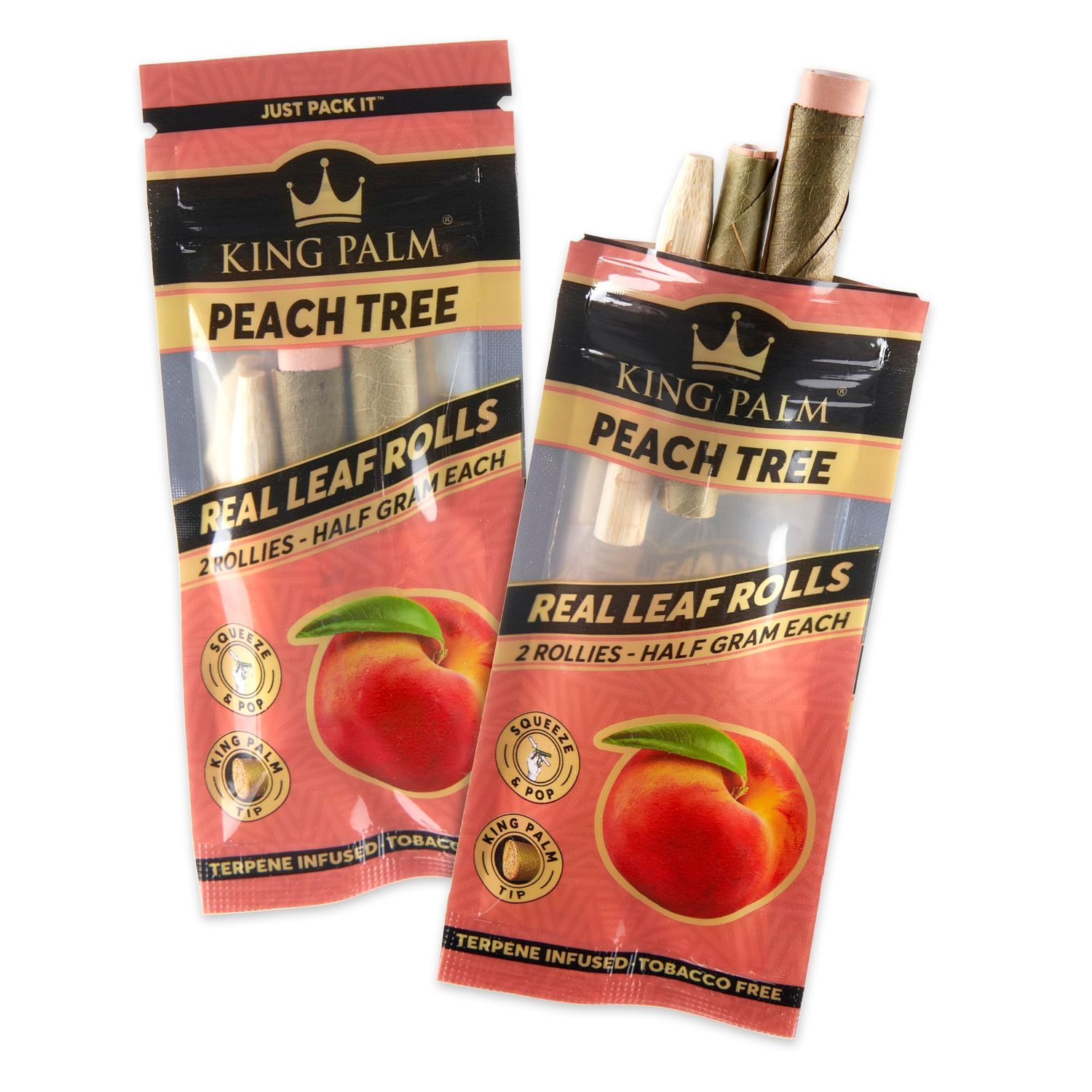 King Palm Pre Roll 2 Pack 0.5G - Peach Tree