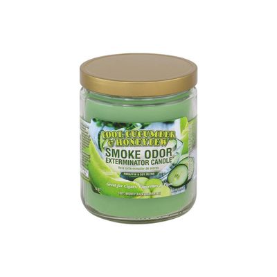 Smoke Odor Candle 13oz - Cool Cucumber &amp; Honeydew