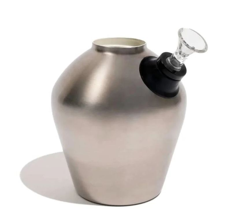 Chill Ceramic Lined Metal Beaker W/Glass Bowl - Stainless Steel