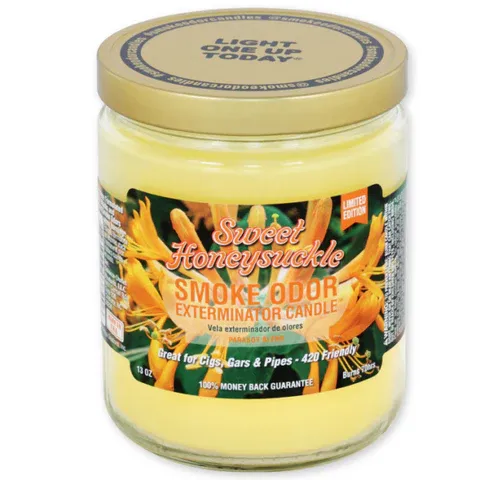 Smoke Odor Candle 13oz - Sweet Honeysuckle