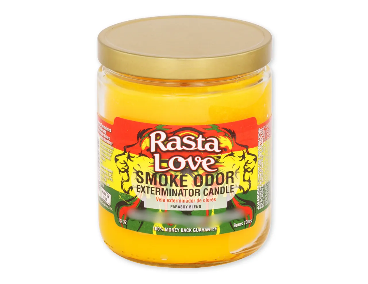Smoke Odor Candle 13oz - Rasta Love