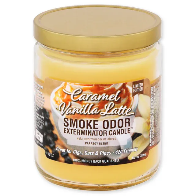 Smoke Odor Candle 13oz - Caramel Vanilla Latte