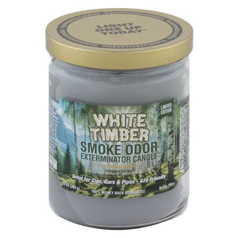 Smoke Odor Candle 13oz - Limited Edition- White Timber