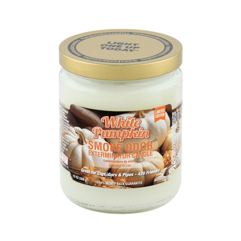 Smoke Odor Candle 13oz - Limited Edition - White Pumpkin