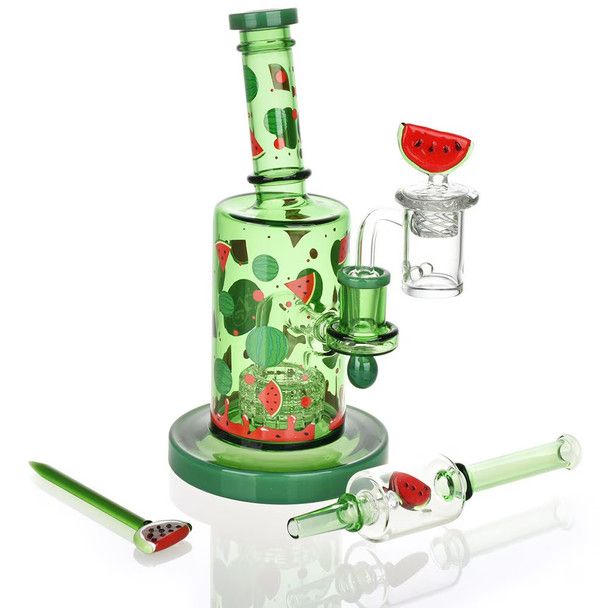 Pulsar Fruit Series Glow Dab Rig Kit - Watermelon Zkittles
