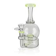 Pulsar 7” Inline Perc To Showerhead Up W/UV Reactive Colors - Green