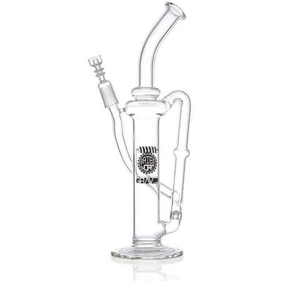 Grav Labs BDP.0 11” Bates Worm 38mm Diffusion Pump - Clear W/14mm Domeless Nail