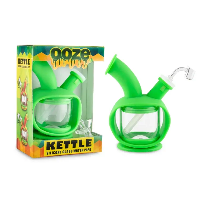 Ooze Silicone &amp; Glass Bubbler - Kettle