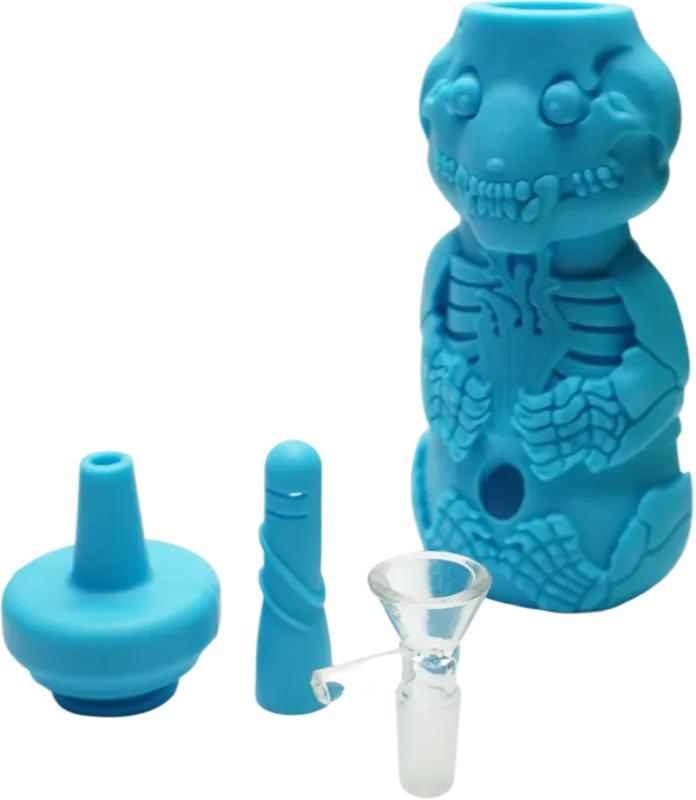 Silicone Honey Bear Skeleton Bubbler