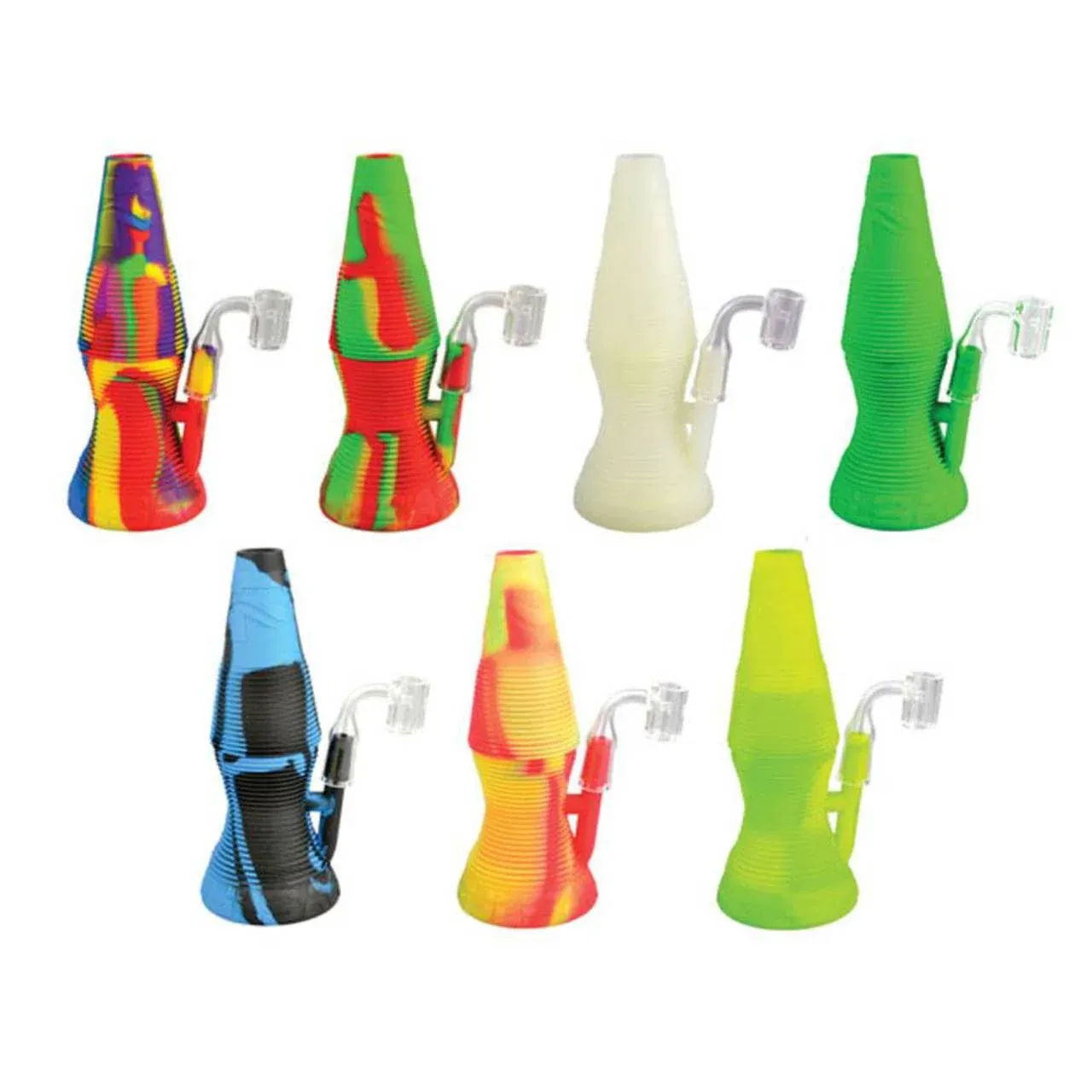 Pulsar 8” Silicone Lava Flow Oil Rig w/ Banger