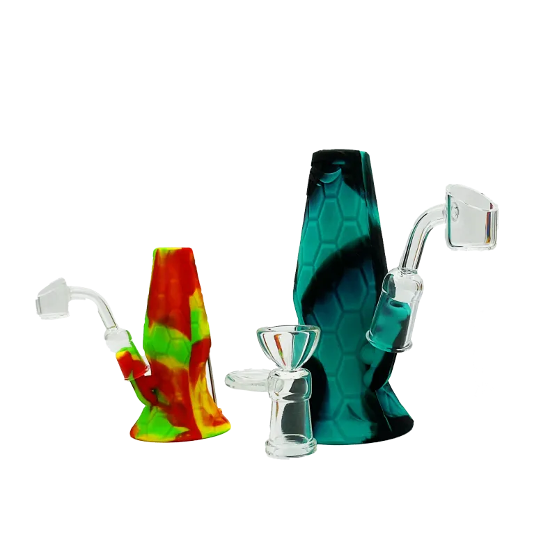Pulsar 8” Silicone Lava Flow Oil Rig w/ Banger