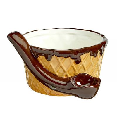 Premium Roast &amp; Toast Ceramic Mug Pipe - Waffle Ice Cream Bowl