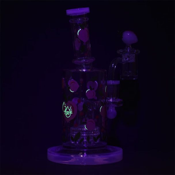 Pulsar Fruit Series Glow Dab Rig Kit - Peaches &amp; Cream