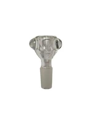 Clear Blown Bowl with Marble Handles 14mm