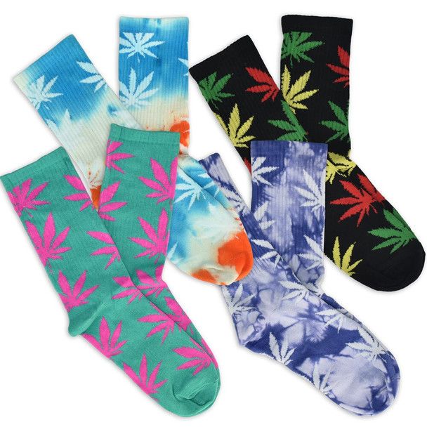 Hemp Leaf Socks Solid