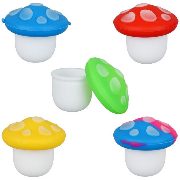 Glow Silicone Mushroom Container