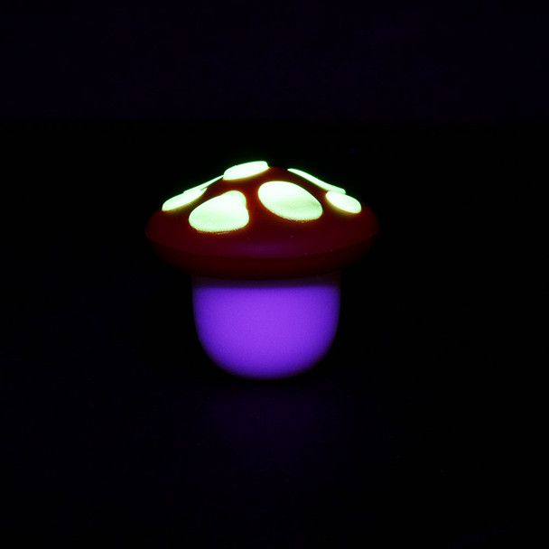 Glow Silicone Mushroom Container