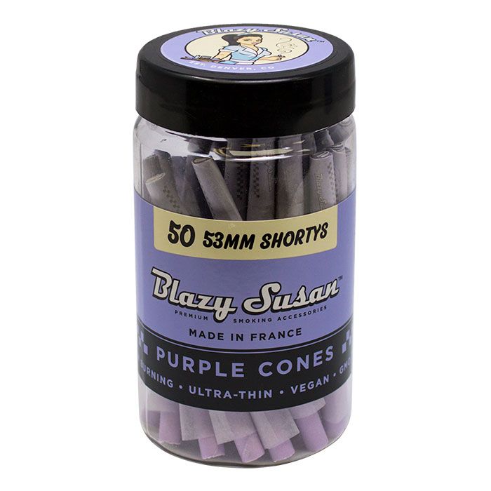 Blazy Susan Purple Shorty's Cones 53mm 50 Pack