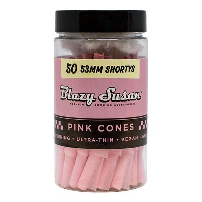 Blazy Susan Pink Shorty&#39;s Cones 53mm 50 Pack